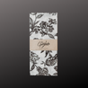 Beeswax Food Wrap - Black Floral